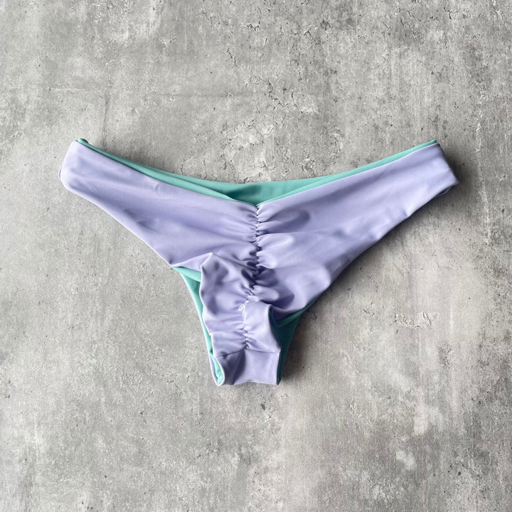 Braguita Cocos lavanda reversible a menta oscuro