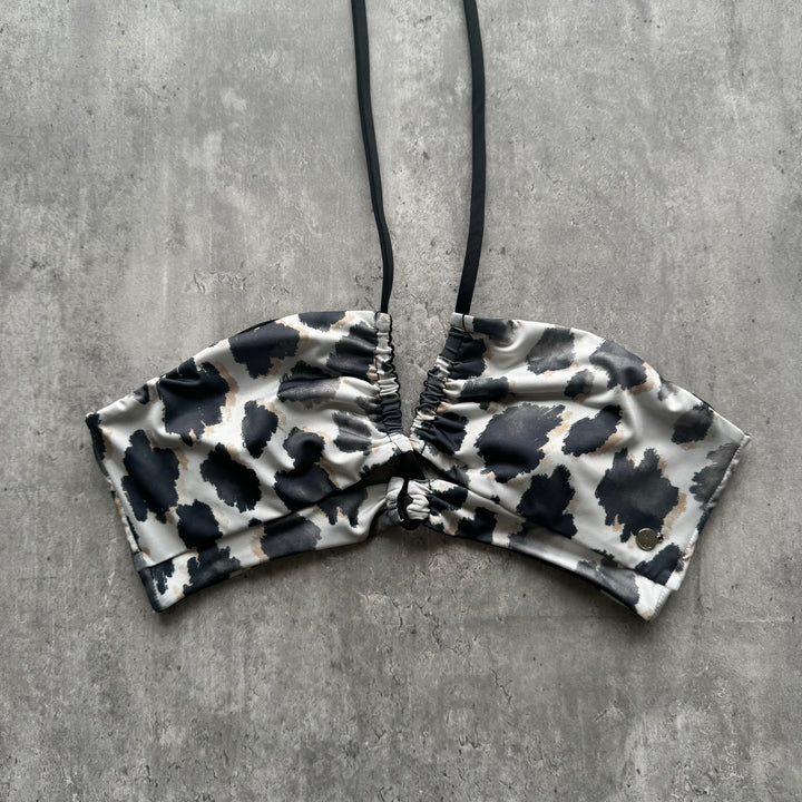 Top Nasau animal print reversible a negro