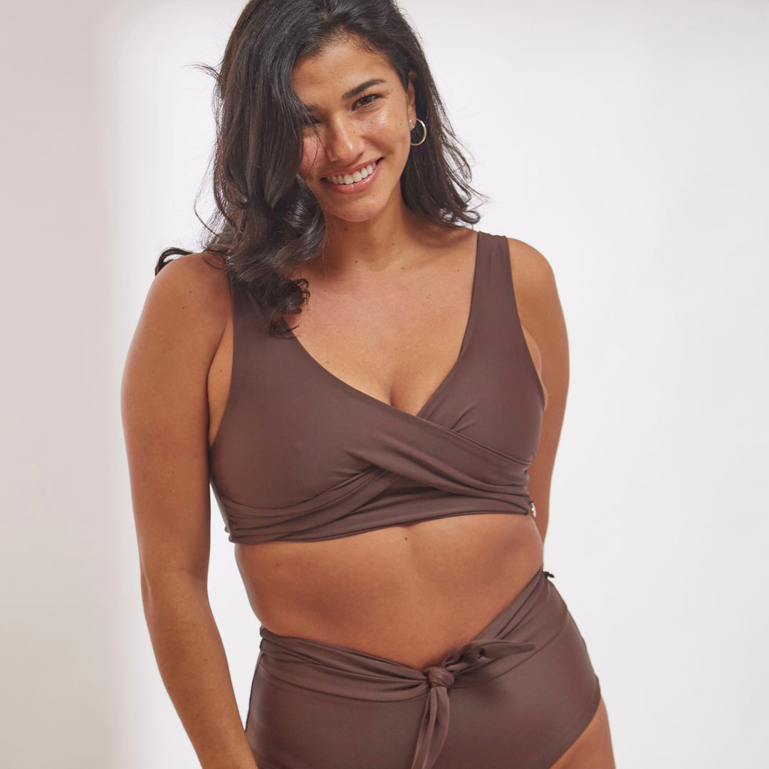 Top Saona marrón chocolate